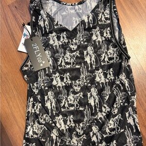 Black and White Women's Top